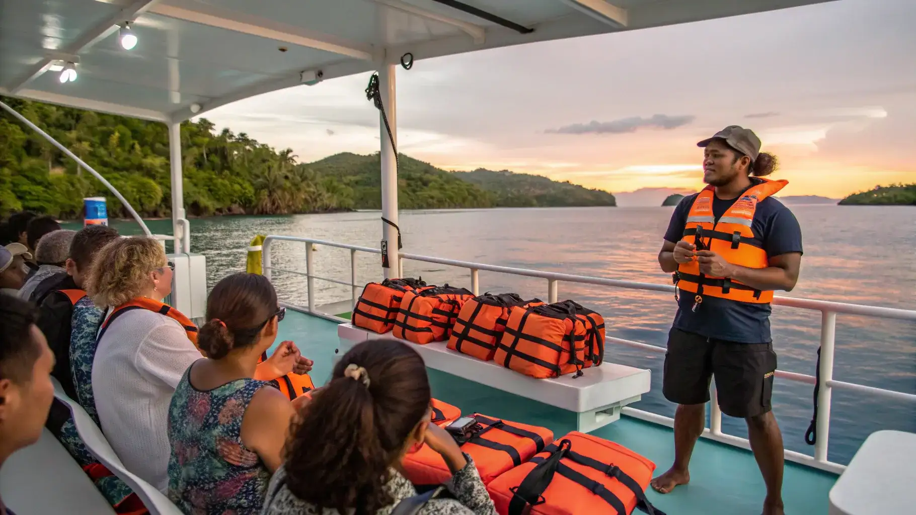 Briefing Safety and Social Etiquette on Yacht | Komodo Luxury