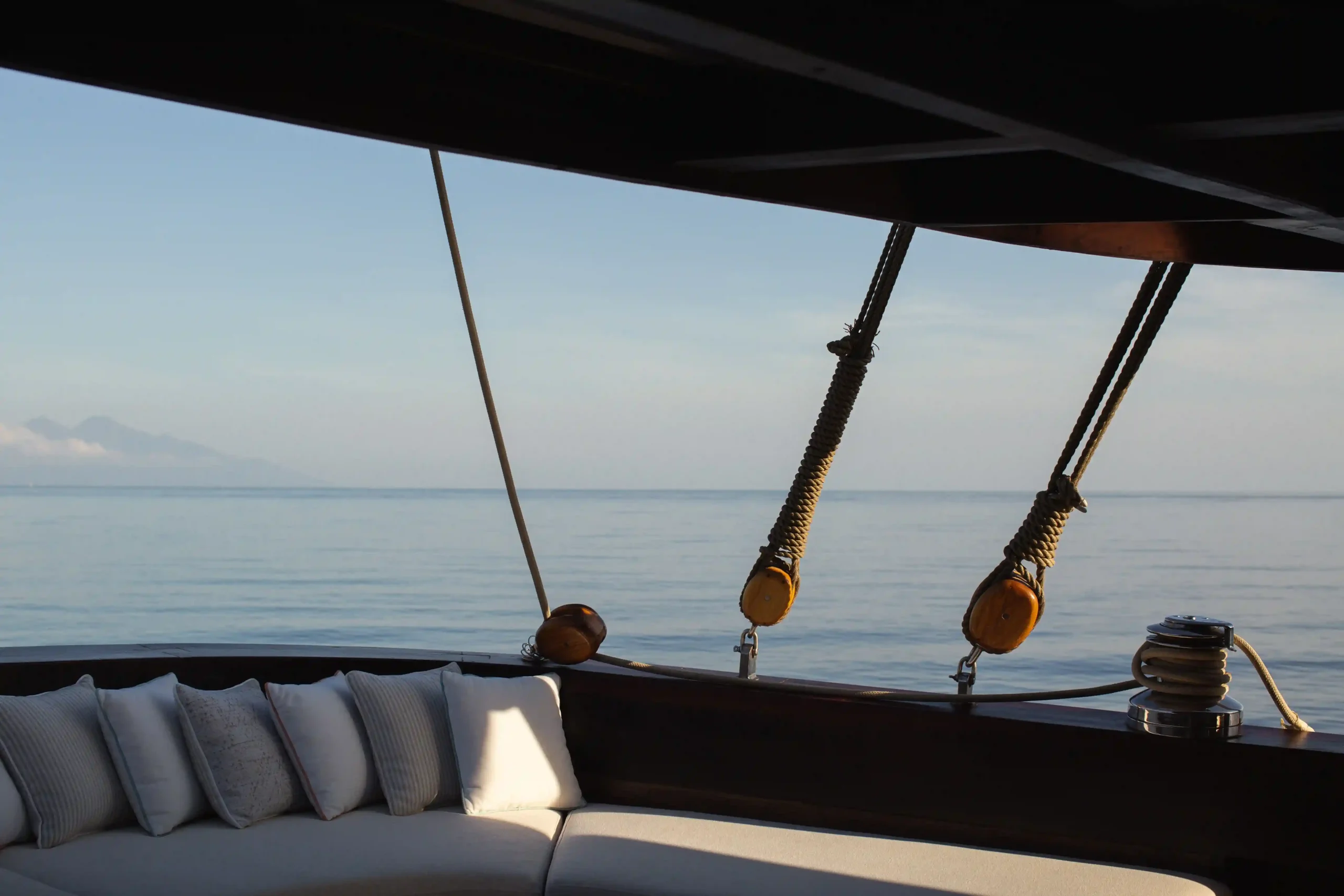 Vela Phinisi Boat Charter | Outdoor Chill Area | Komodo Luxury
